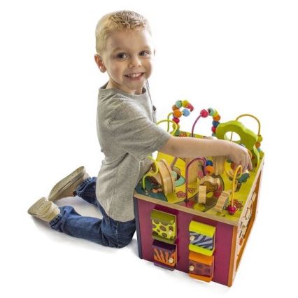 B-Toys - Cubo interattivo Zoo gomma fig