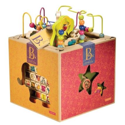 B-Toys - Cubo interattivo Zoo gomma fig