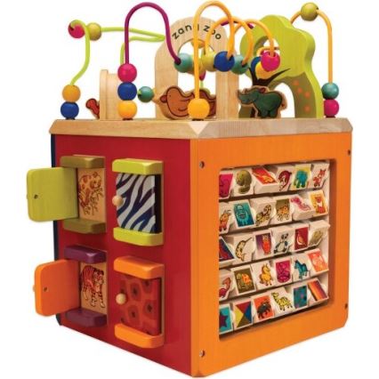 B-Toys - Cubo interattivo Zoo gomma fig