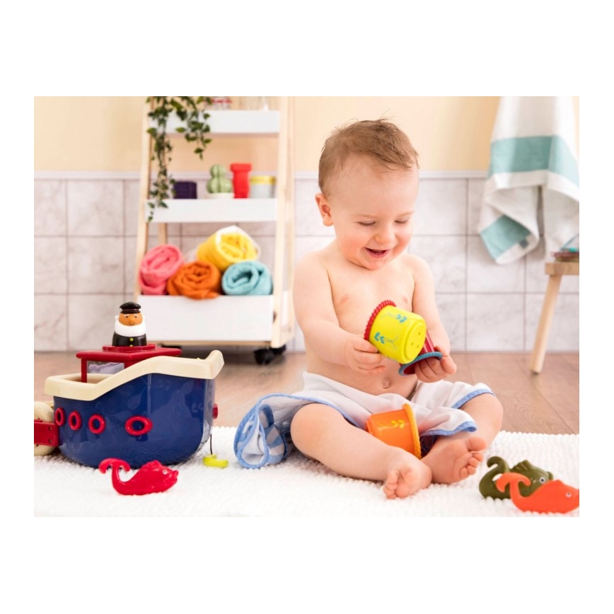 B-Toys - Set di giocattoli da bagno FISH & SPLISH
