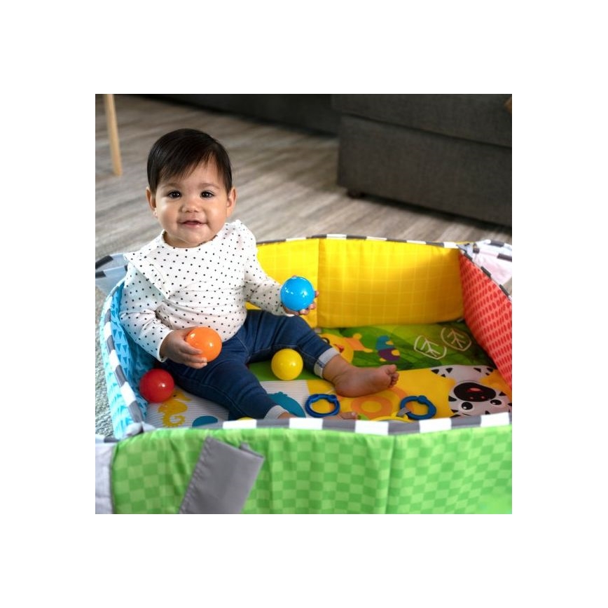 Baby Einstein - Coperta per bambini per giocare a 5in1 PATCH'S COLOR PLAYSPACE