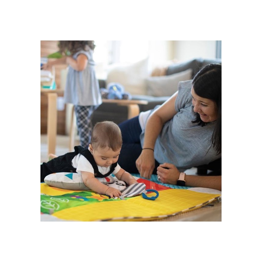 Baby Einstein - Coperta per bambini per giocare a 5in1 PATCH'S COLOR PLAYSPACE
