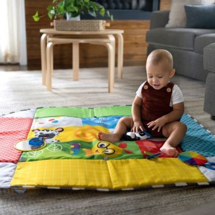 Baby Einstein - Coperta per bambini per giocare a 5in1 PATCH'S COLOR PLAYSPACE