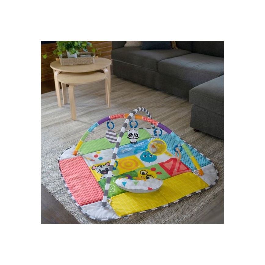 Baby Einstein - Coperta per bambini per giocare a 5in1 PATCH'S COLOR PLAYSPACE