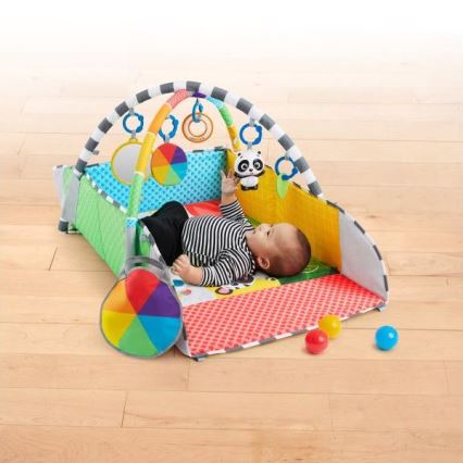 Baby Einstein - Coperta per bambini per giocare a 5in1 PATCH'S COLOR PLAYSPACE
