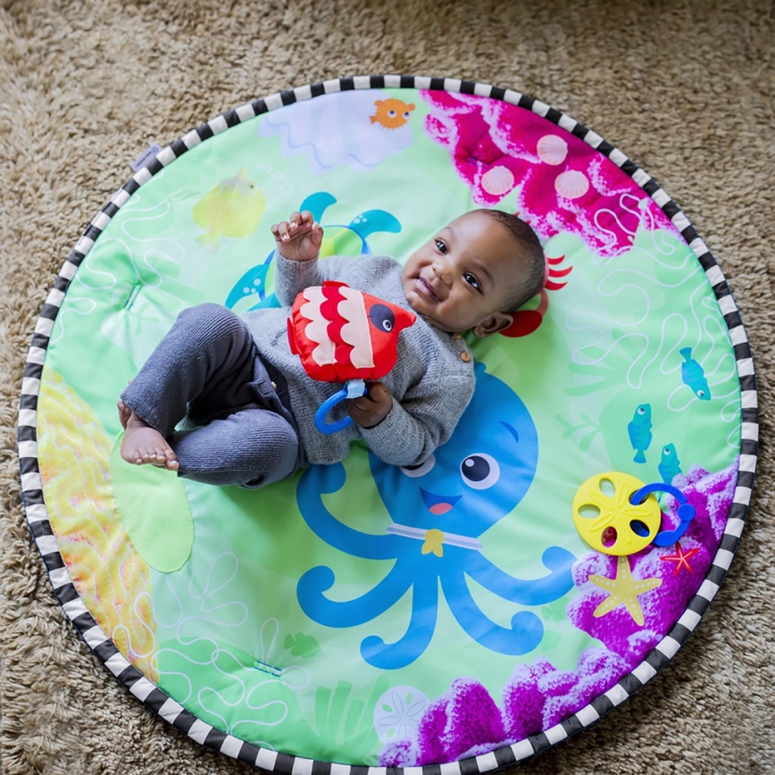 Baby Einstein - Couverture de jeu enfant avec matelas d'eau 2en1 SEA FLOOR EXPLORERS