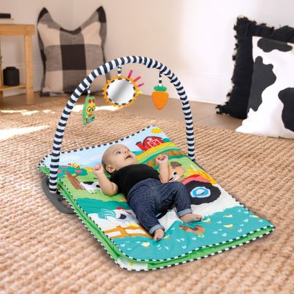 Baby Einstein - Kinder-Spieldecke BUSY BARNYARD 4xAA