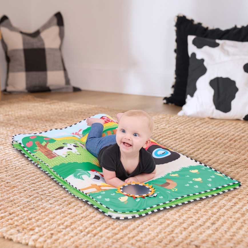 Baby Einstein - Kinder-Spieldecke BUSY BARNYARD 4xAA
