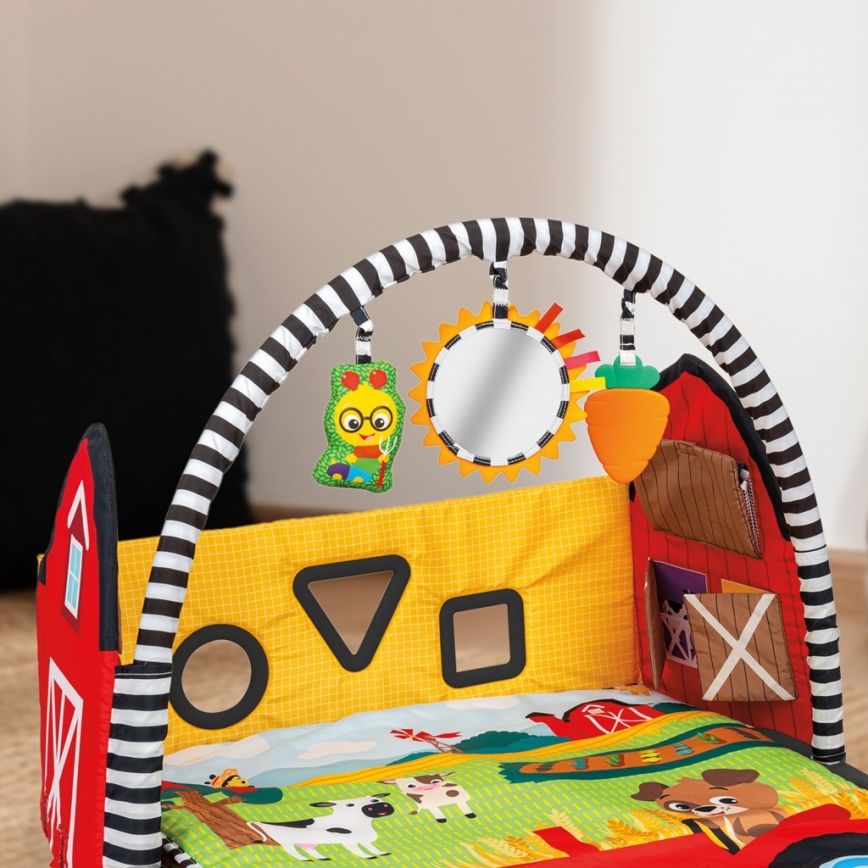 Baby Einstein - Tapis de jeu pour bébé BUSY BARNYARD 4xAA