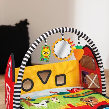 Baby Einstein - Tappeto da gioco per bambini BUSY BARNYARD 4xAA