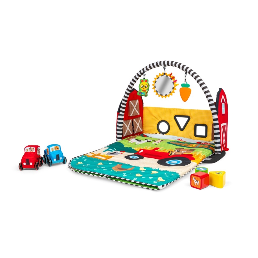 Baby Einstein - Tappeto da gioco per bambini BUSY BARNYARD 4xAA