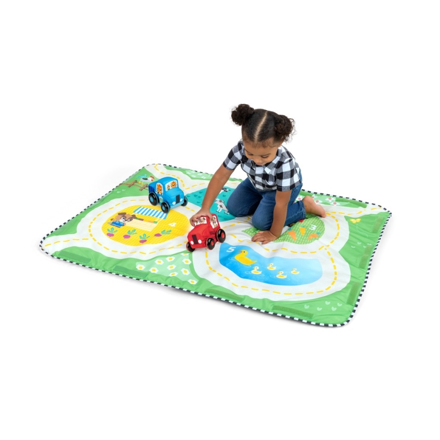 Baby Einstein - Tappeto da gioco per bambini BUSY BARNYARD 4xAA