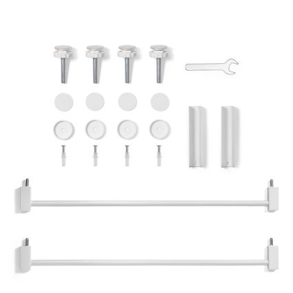 BabyOno - Barrière de sécurité 75-96 cm blanche