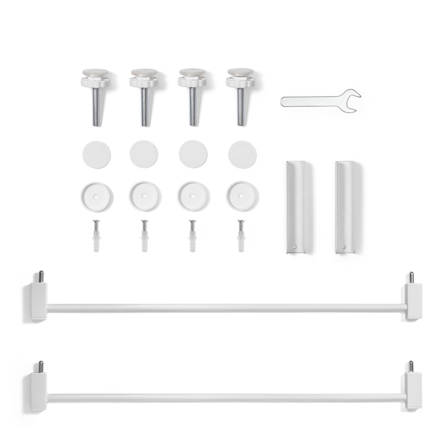 BabyOno - Barrière de sécurité 75-96 cm blanche