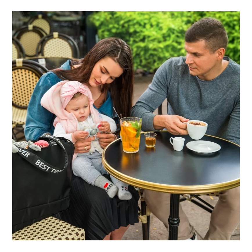 BabyOno - Borsa fasciatoio per culle Best Time Ever nero