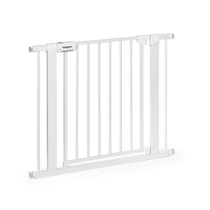 BabyOno - Cancello di sicurezza regolabile 75-96 cm, bianco