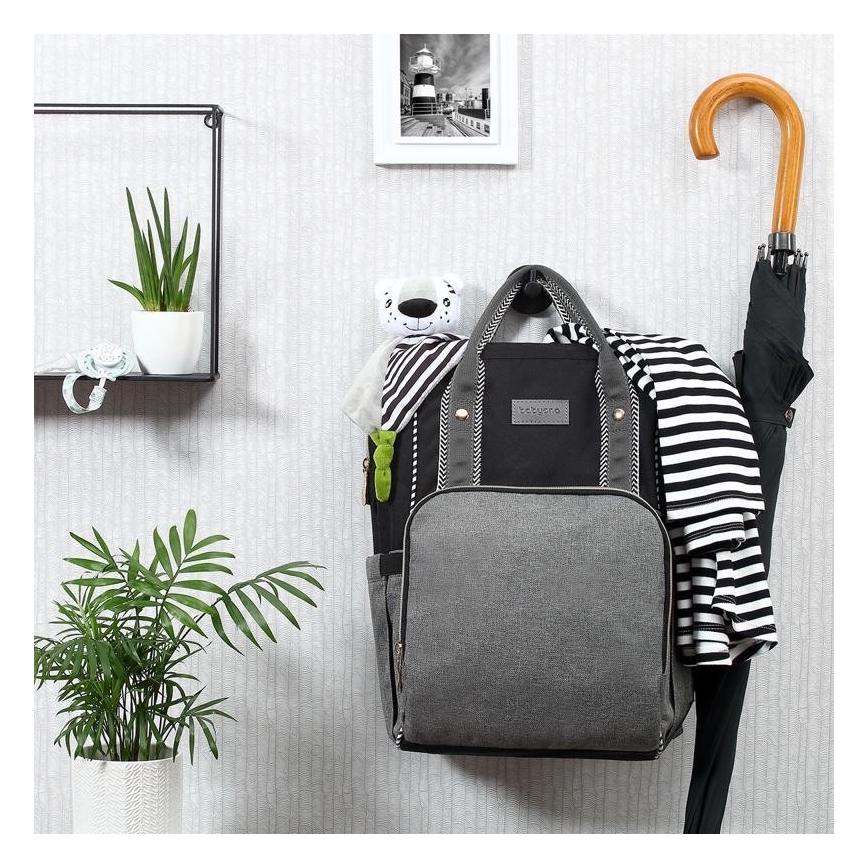 BabyOno - Sac à dos de rechange pour poussette Oslo Style noir