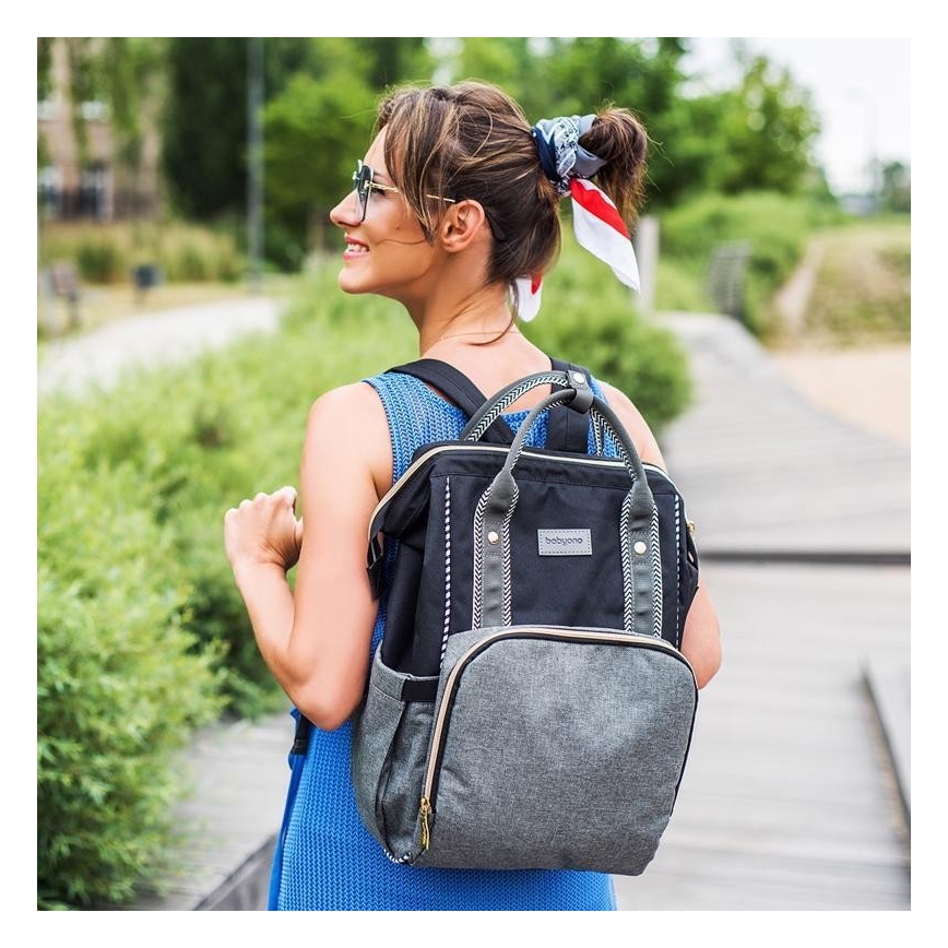 BabyOno - Sac à dos de rechange pour poussette Oslo Style noir