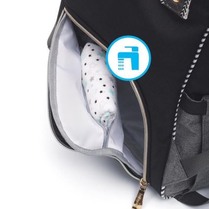 BabyOno - Sac à dos de rechange pour poussette Oslo Style noir