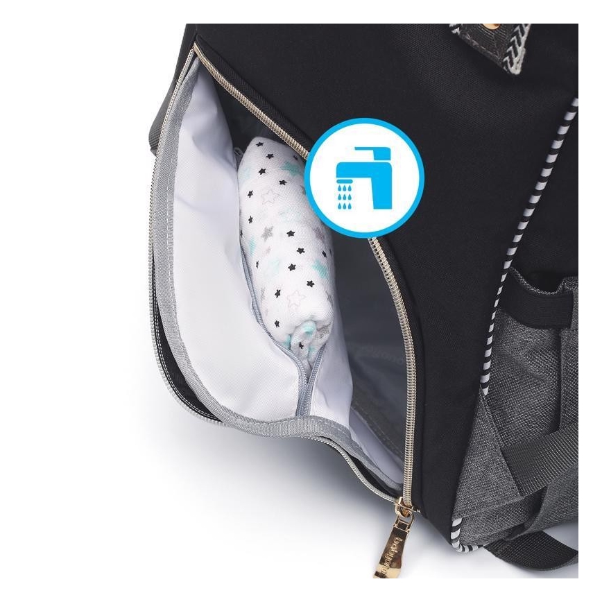BabyOno - Sac à dos de rechange pour poussette Oslo Style noir