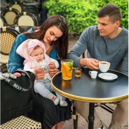 BabyOno - Sac à langer pour poussette Best Time Ever noir