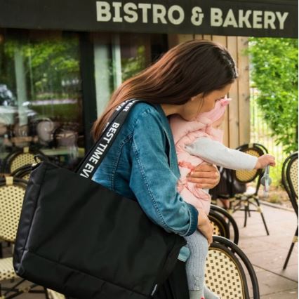 BabyOno - Sac à langer pour poussette Best Time Ever noir