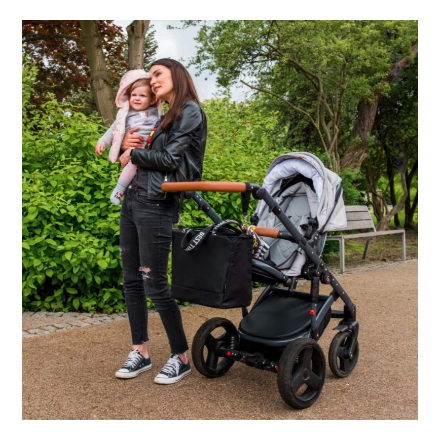 BabyOno - Sac à langer pour poussette Best Time Ever noir