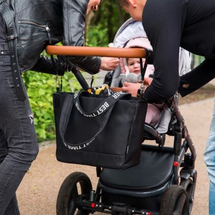 BabyOno - Sac à langer pour poussette Best Time Ever noir