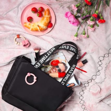 BabyOno - Sac à langer pour poussette Best Time Ever noir