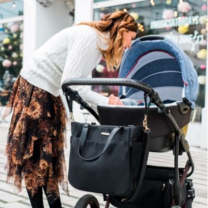 BabyOno - Sac à langer pour poussette Coco noir