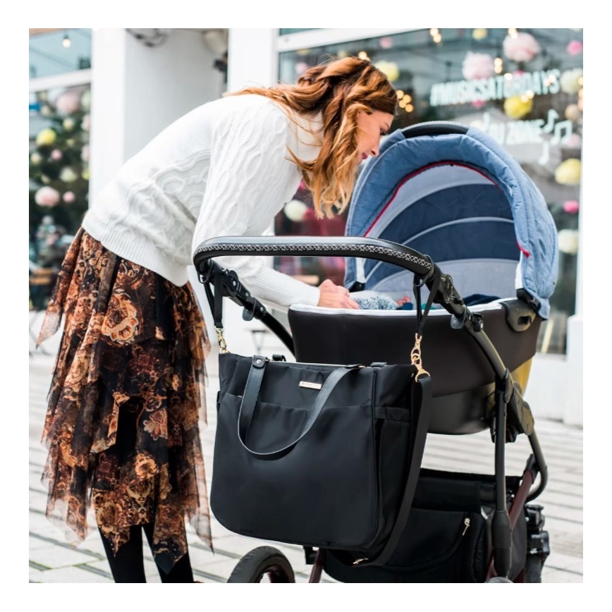 BabyOno - Sac à langer pour poussette Coco noir