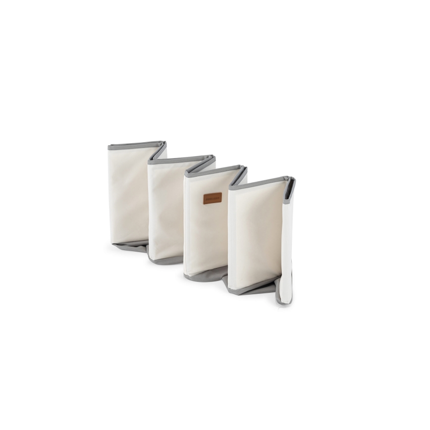 Piscine sèche pour enfants avec balles, diamètre 80 cm, blanc/gris