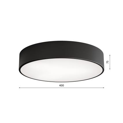 Badezimmer-Deckenleuchte mit Sensor CLEO 3xE27/24W/230V Ø 40 cm schwarz IP54