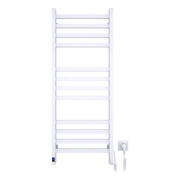 Badezimmer-Handtuchheizkörper AVANGARD mit Thermostat, 459 W/230 V, 120,6 cm, IP44, weiß, rechts, eckig