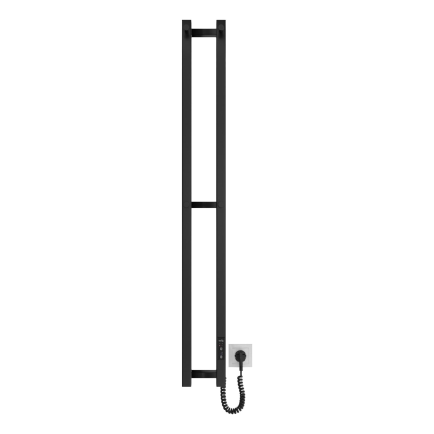 Badezimmer-Heizkörper HF SLIM 80W/230V 117x14 cm schwarz eckig