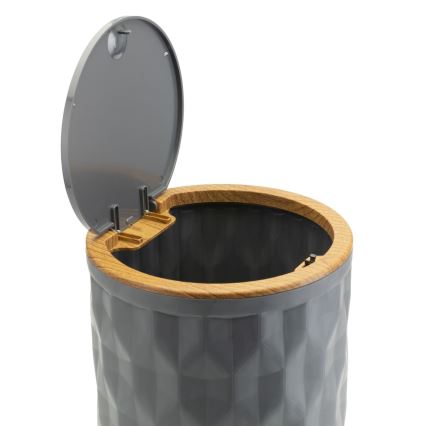 Badezimmer-Set REINA 5 Stk. anthrazit/braun