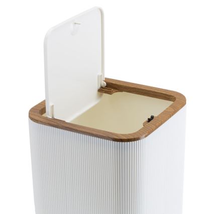 Badezimmer-Set ZOYA 5 Stk. weiß/braun