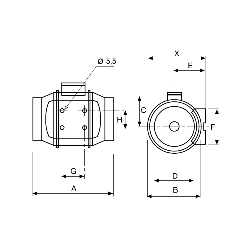 Ventilátor TD-250/100 24W/230V