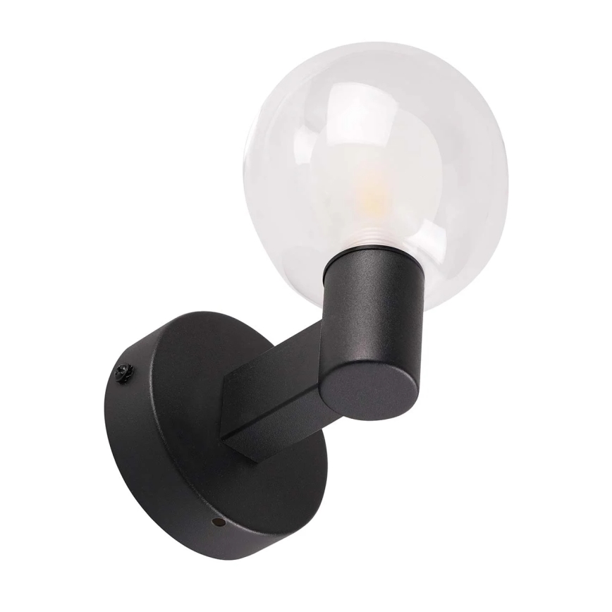 Badezimmer-Wandleuchte POLA 1xG9/5W/230V IP44 schwarz/klar