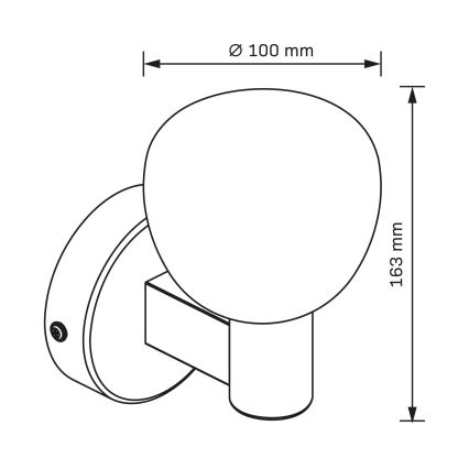 Badezimmer-Wandleuchte POLA 1xG9/5W/230V IP44 schwarz/klar