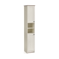 Badezimmerschrank LEXI 30x170 cm weiß/braun