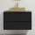 Badezimmerschrank mit Waschbecken TRONDHEIM/LJORDAL 90x57x46 cm schwarz/messing