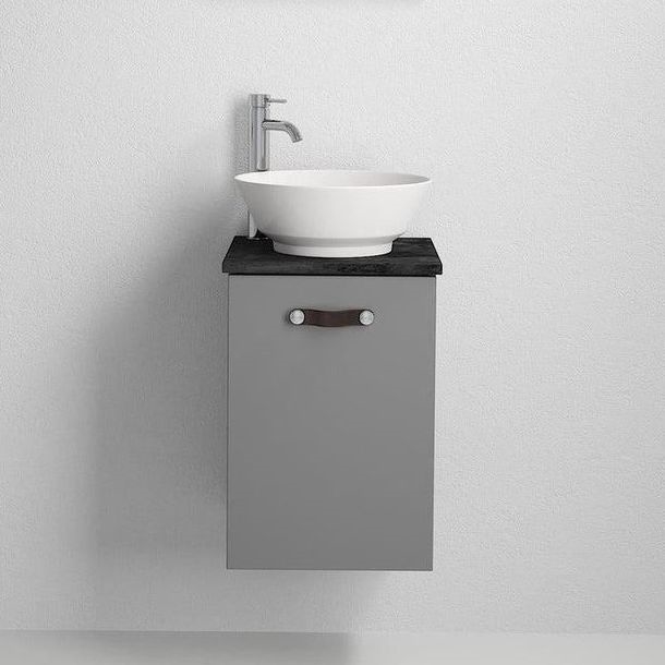 Badezimmerschrank mit Waschtisch SOREN, grau