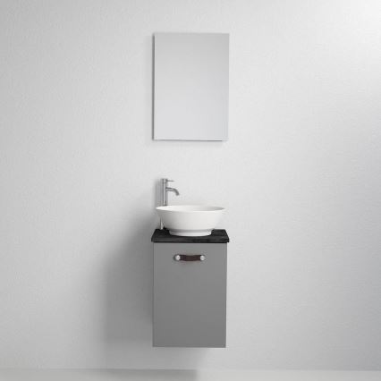 Badezimmerschrank mit Waschtisch SOREN, grau