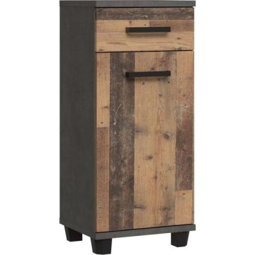 Badezimmerschrank VENOM Anthrazit/Braun
