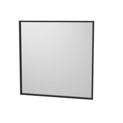 Badezimmerspiegel BORGSTED 80x80 cm schwarz