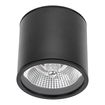 Badezimmerstrahler CHLOE AR111 1xGU10/12W/230V IP65 rund schwarz