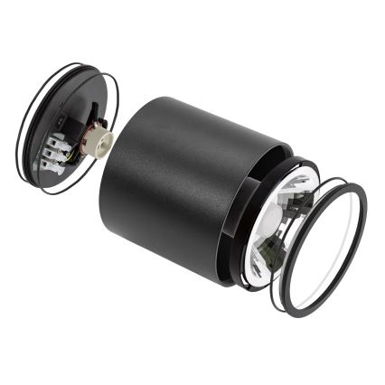 Badezimmerstrahler CHLOE AR111 1xGU10/12W/230V IP65 rund schwarz