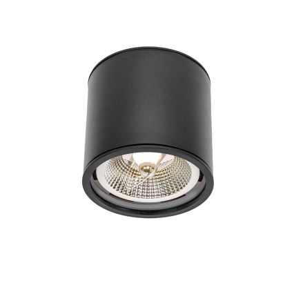Badezimmerstrahler CHLOE AR111 1xGU10/12W/230V IP65 rund schwarz
