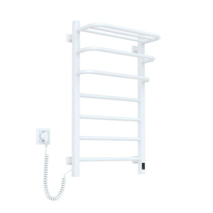 Bagno elettrico radiatore con termostato FORTIS 350W/230V 80,6 cm IP44 bianco sinistra quadrato